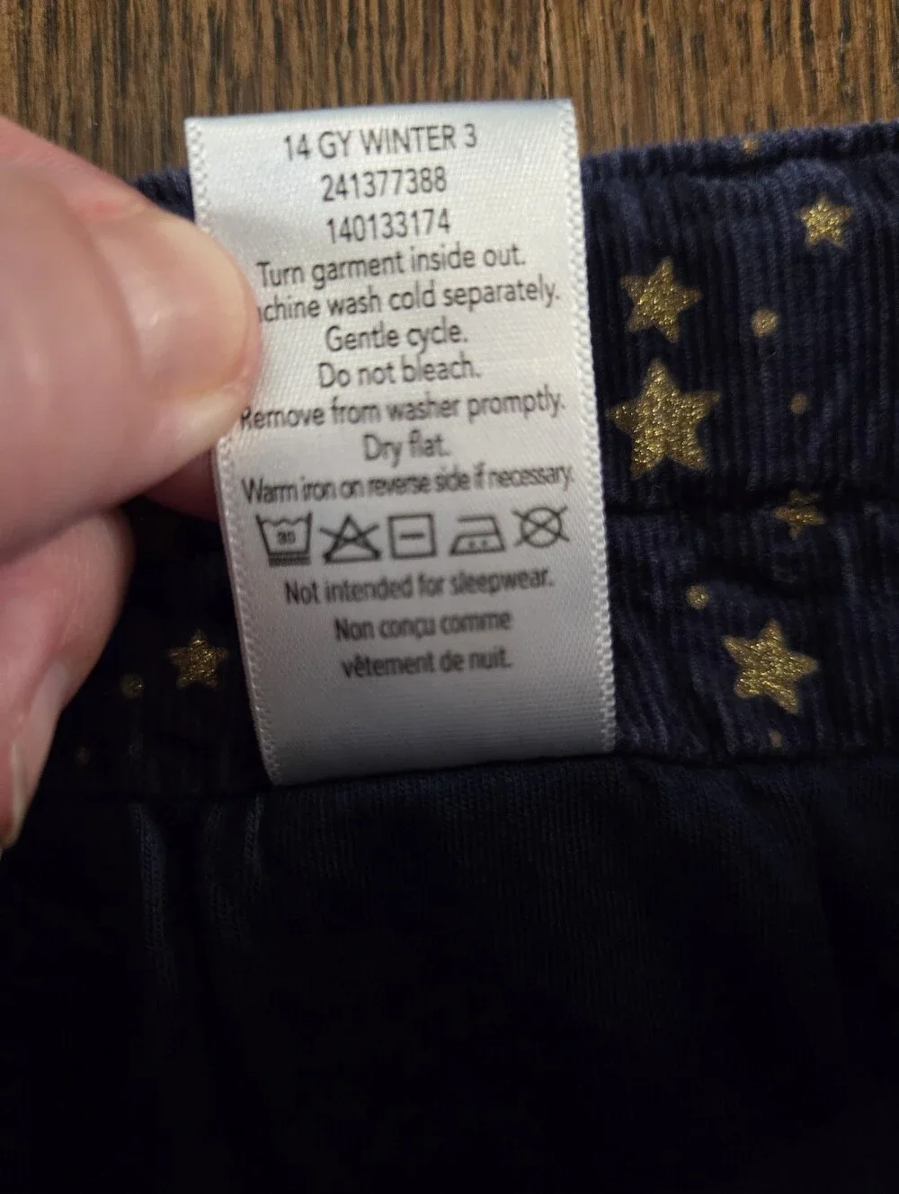 Gymboree Girls 5 Blue/Gold Stars Corduroy Bubble Skirt